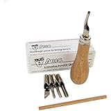 American Educational Products A-120100 ABIG Lino Cutting Tool Set with 6 Blades, Plastic Storage Box and Nib Compartment