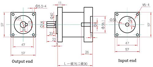 4 Planetary+Gearbox+Reducer+Stepper+Precision