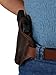 New Barsony Black Leather Pancake Holster for 380 Ultra Compact 9mm 40 45