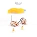ELBLUVF Alloy Rose Gold Plated CZ Skull Rhinestone Studs Earrings