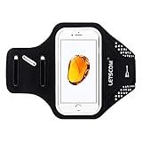 LETSCOM Running Armband for Cellphone, Sports Phone Arm Band Smartphone Case with Key Holder