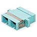 Diablo Cable SC/SC Female to Female Duplex Fiber Coupler Aqua