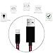 iPhone Cable Areson 3.0FT Sync & Charging Cords Visible Flowing LED Lightning Cable for iPhone 7,SE,5,5s,6,6s,6 Plus,iPad Air,Mini,iPod (Red)