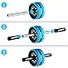 ESMK Ab Carver Pro Roller for Core Workouts Ab Wheel Fitness Equipment Ab Roller Wheel with Knee Pad - Blue