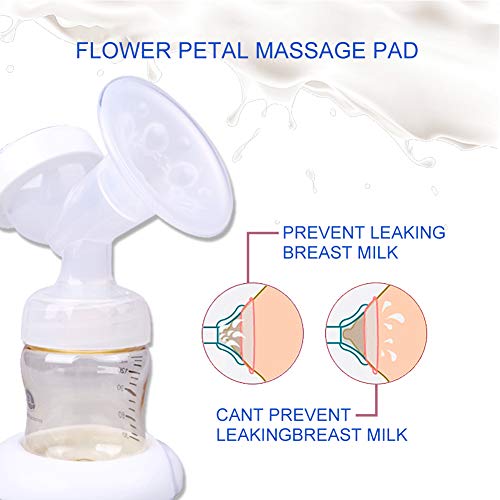 Double Breast Pump - Electric Breast Pump for Perfect Massage and Breastfeeding Assistant, Quiet & Hygienic, Advanced Breast Pump Kit with 2 Modes and 9 Adjustable Suction Levels (A) - Thumbnail 4