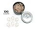 Butler in the Home Skull Head Skeleton Shaped Paper Clips Great for Paper Clip Collectors or Office Gift - Comes in Round Tin with Lid and Gift Box (100 Count Bone Colored)