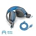 JLab Neon Bluetooth Folding On-Ear Headphones, Wireless Headphones, Blue, 30 Hour Bluetooth Playtime, Noise Isolation, 40mm Neodymium Drivers, C3 Sound (Crystal Clear Clarity)