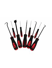 ABN Precision Scraper, Gancho y Pick 9 Piezas Set - Pequeño 6.5" y Grande 10" Herramientas Automotriz y Electrónica