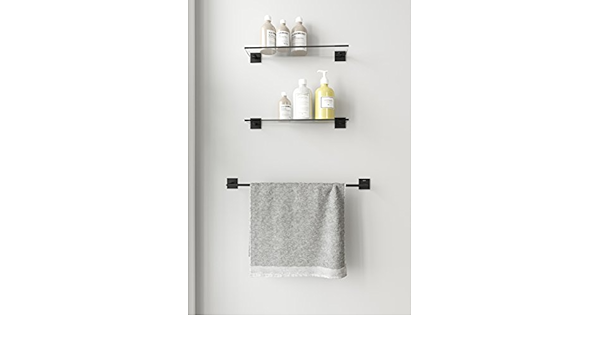Bath+ by Cosmic Stick Toallero, Metal, Negro-Mate, 60cm ...
