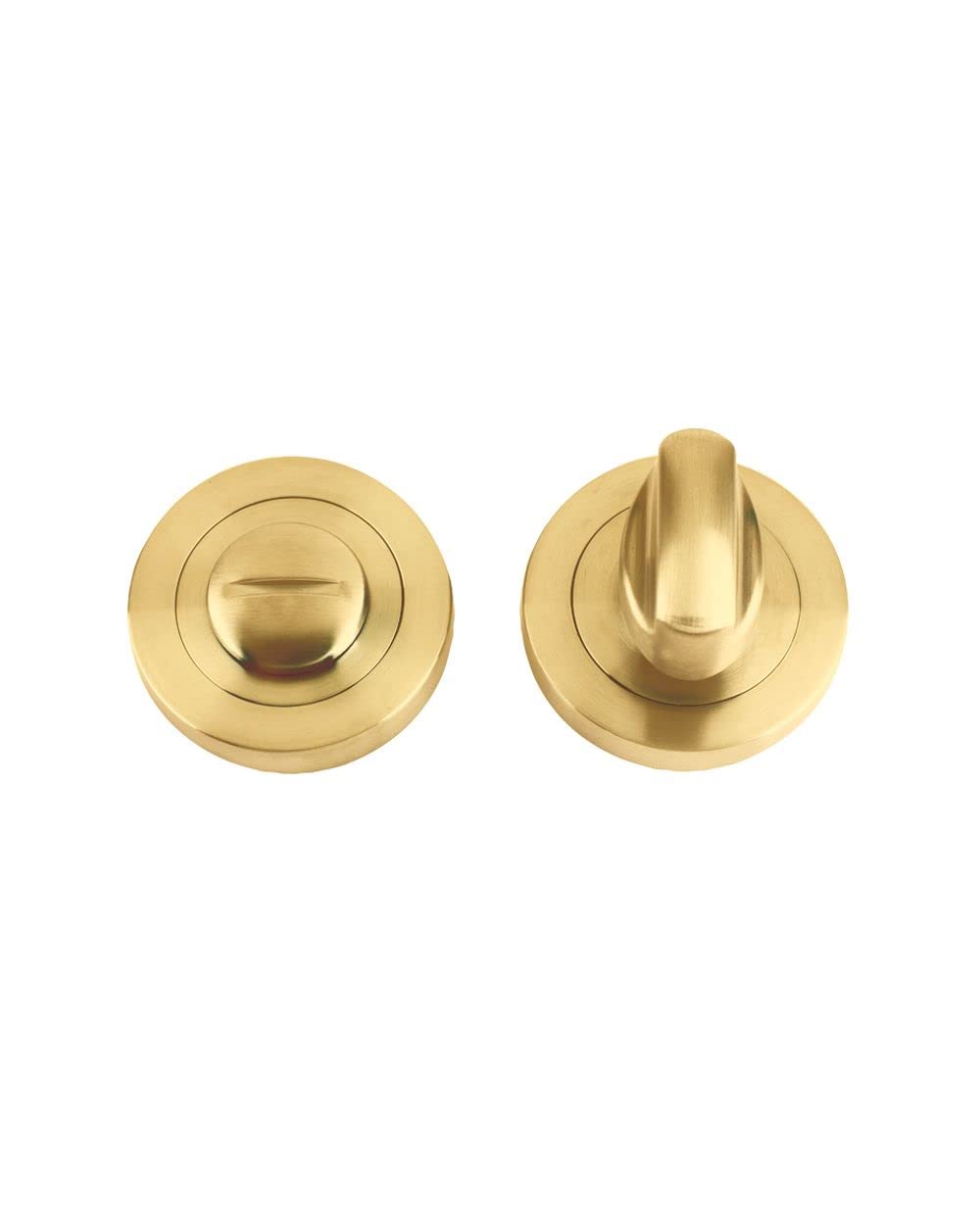 Turn and Release with Escutcheon (50mm Dia.) Satin Brass