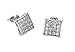 Spiritlele Delicate Crystal Stud Earring Sparkling Geometric AAA Cubic Zirconia Pierced Ear Jewelry for Women