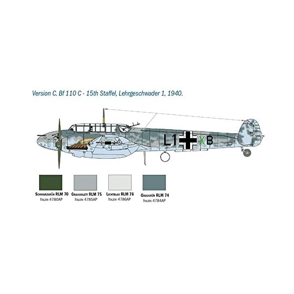 ITALERI 2794S - 1:48 Messerschmitt BF 110 C-D, Modellbau, Bausatz, Standmodellbau, Basteln, Hobby, Kleben… – Bild 6