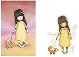 DOCrafts GOR907303 Santoro Rubber Stamps, No. 3 Pretend Friend, Red