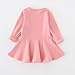 EGELEXY Baby Girls' Long Sleeve Cotton Ruffle Top Dress 18-24Months Grey Size 18-24Months (Grey)
