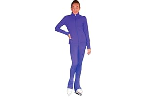 ChloeNoel JT811 Solid Fleece Fitted Elite Figure Skating Jacket w/Thumb Holes
