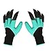 NNBB Garden Gloves with Fingertips Claws Quick– Great for Digging Weeding Seeding Poking -Safe for Rose Pruning Best Gardening Tool Best Gift for Gardeners (Double Claw)