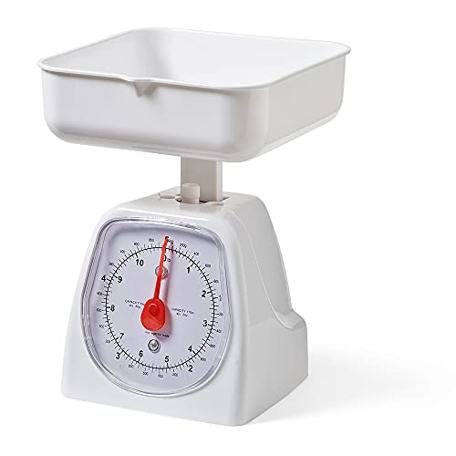 hand2mind DualDial Analog Platform Scale, 5 kg Scale, Kitchen Scales