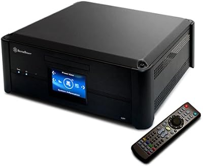 SilverStone SST-GD02B-MT Mini-Tower PC Case Black Aluminum DTX Mini-ITX