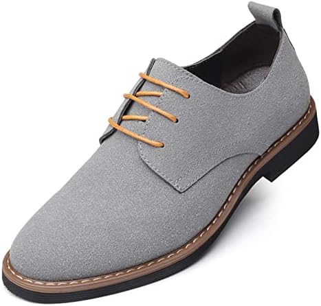 Oxford Grey Business Casual Shoes Cofnyz Dress Shoes Men's Dress