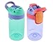 Contigo Kids Autoseal Gizmo Water Bottle, 14oz (Persian Green/Lavender) - 2 pk
