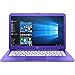 HP Lightweight Stream- 14in HD LED, Intel Celeron N3060, 4GB Ram, 32GB SSD, Intel HD Graphics, Win10 Home-Purple (Renewed)