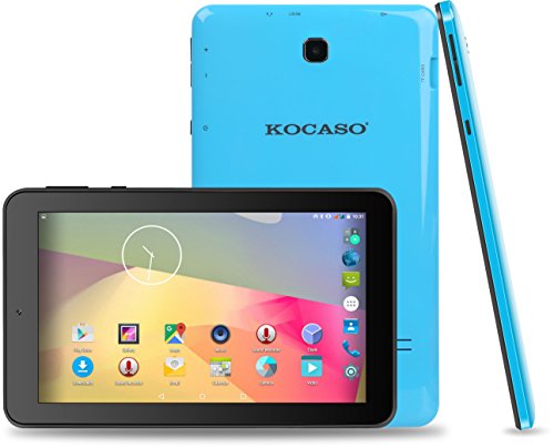 KOCASO MX790 [7 INCH] [Android 5.1] Tablet PC- (Quad Core, 8GB Built-In-Memory, Dual Camera 1024600 WiFi MicroSD Card Slot Micro USB) FREE Earbuds Screen Protector Stylus Pen Carrying Pouch- Blue - Thumbnail 2