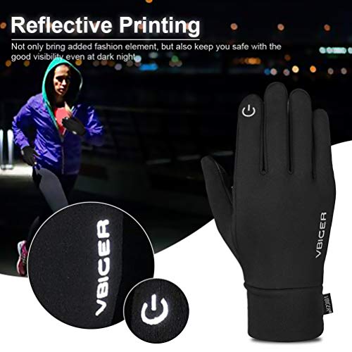 VBG VBIGER Touch Screen Gloves Anti-slip Running Cycling Gloves Sports Gloves Liner Winter Gloves for Men Women
