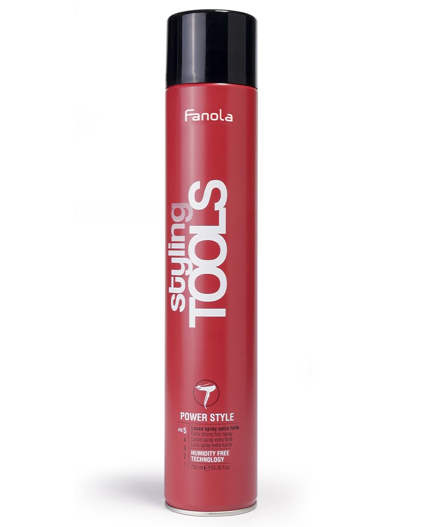 Fanola Extra Strong Hair Spray, Anti-Humidity Hair Spray to Fix and Shape your Styling without Weigh Hair Down, 750
