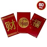 Chinese Red Envelopes - 60pcs Money Pockets for 2019 New Year of The Pig Gifts - Lucky Tao Hong Bao Packets Favors for Party and Festivals