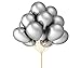 100 Premium Quality Balloons: 10 inch Silver latex helium balloon wedding / birthday party decorations and Events