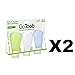 humangear Gotoob 3 Ounce 3 Pack Travel Bottle Large Green/Clear/Blue
