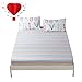 BuLuTu Deep Pocket Fitted Sheet Twin Only 100 Percent Cotton,Colorful Pastel Stripes Print Kids Girls Fitted Bottom Sheet Twin Multi-Colored,Breathable,Soft,Premium Single Bed Sheet(1 Piece)