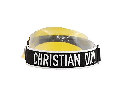 Dior DIORCLUB1 VISOR BLACK WHITE/YELLOW one size fits all unisex Sunglasses - Image 5