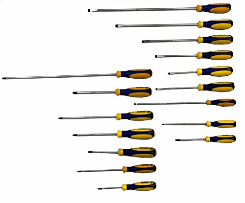 16 Pc Screwdriver Set Slotted + phillips MADE IN GERMANY