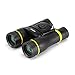 MeeQee12x40 Compact Binocular Telescope with FMC Bak4 Prism Low Light Night Vision Wide Angle Powerful Binocular for Bird Watching, Summer Camping, Travel, Sports and Concerts (Black and Yellow)
