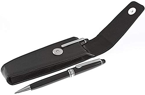 Travel Easy Elite touchscreen pen and pencil set. Comes in a smart black leather case