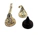 Hershey's Kisses Deluxe Whole Hazelnut Milk Chocolate, Gold Foils Bulk Pack (Pack of 2 Pounds)