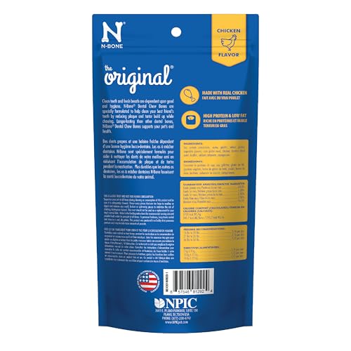 N-BONE THE ORIGINAL BONE CHICKEN FLAVOR LARGE 2 COUNT, 6.4OZ-BAG