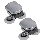 BQLZR Twin Bottom Zinc Alloy Shower Door Spring Rollers/Runners/Wheels 25mm wheel Pack Of 2