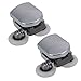 BQLZR Twin Bottom Zinc Alloy Shower Door Spring Rollers/Runners/Wheels 25mm wheel Pack Of 2