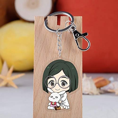 LIANGchueng valuable The Promised Ray Emma Acrylic key chain transparent Pendant for Home Decoration(None 1)