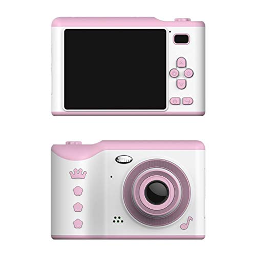 Fan-Ling Kids Camera 8.0MP Creative Digital Dual Camera 2.8inch Screen 4X Digital Zoom,Cartoon Child Smart Small Camera,Gifts for Kids,Pocket Size Easily Carry (Pink)