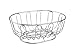 CUISINOX Stainless Steel Wire Bread and Fruit Basket, Round - 11