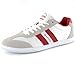 Alpine Swiss Haris Men's Suede Trim Retro Striped Sneakers