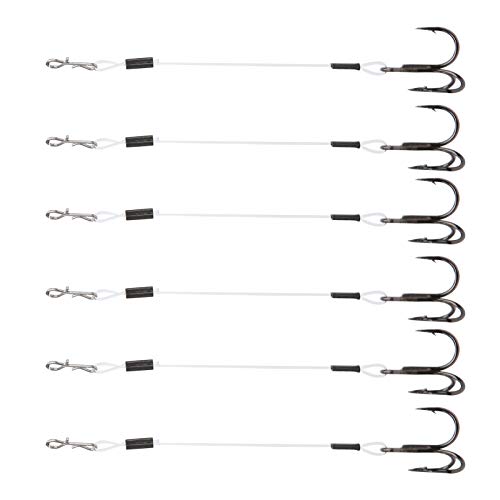 Köderhaken Anzug 2er Pack / 6 Stück Black Barb Fishing Stinger Hook Baitholder Hooks 10cm Angelhaken Triple Barbed Fish… – Bild 5