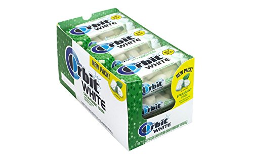 ORBIT WHITE SPEARMINT GUM, 9 FIFTEEN PIECE BOTTLES, 135 PIECES TOTAL