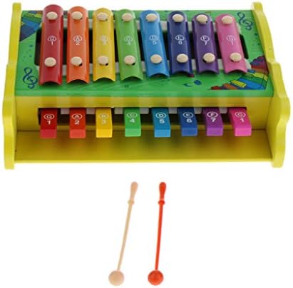 1セット 8キー 木製 シロホン 木琴 おもちゃ 子供 Al完売しました 早期教育 マレット付き