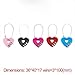 Autohome 2 Pack Padlock for Luggage,School,Filing Cabinets,Toolbox-3 Digit Combination Color May Vary(Love Heart)