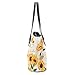 InterestPrint Sugar Skull Women's Leather Tote Shoulder Bags Handbags