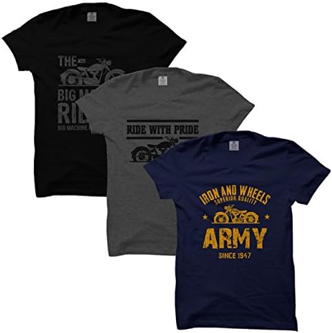KAVIT HUBMen's Regular Fit T-Shirt (Pack of 3)